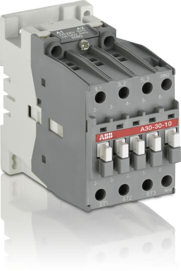 ABB 3 POLE CONTACTOR, 230-240V 50HZ / 240-260V 60HZ, 15KW (AC-3), 3NO, 1NO AUXILIARY CONTACT