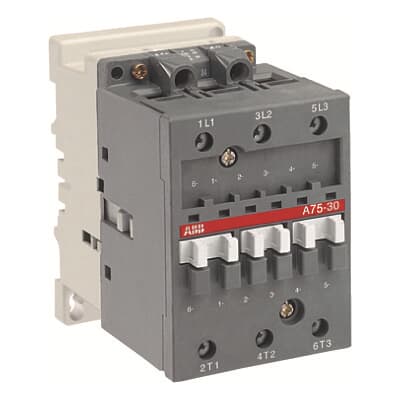 ABB 3 POLE CONTACTOR, 110V 50HZ / 110-120V 60HZ, 37KW, 3NO, 1NO+1NC AUXILIARY CONTACTS