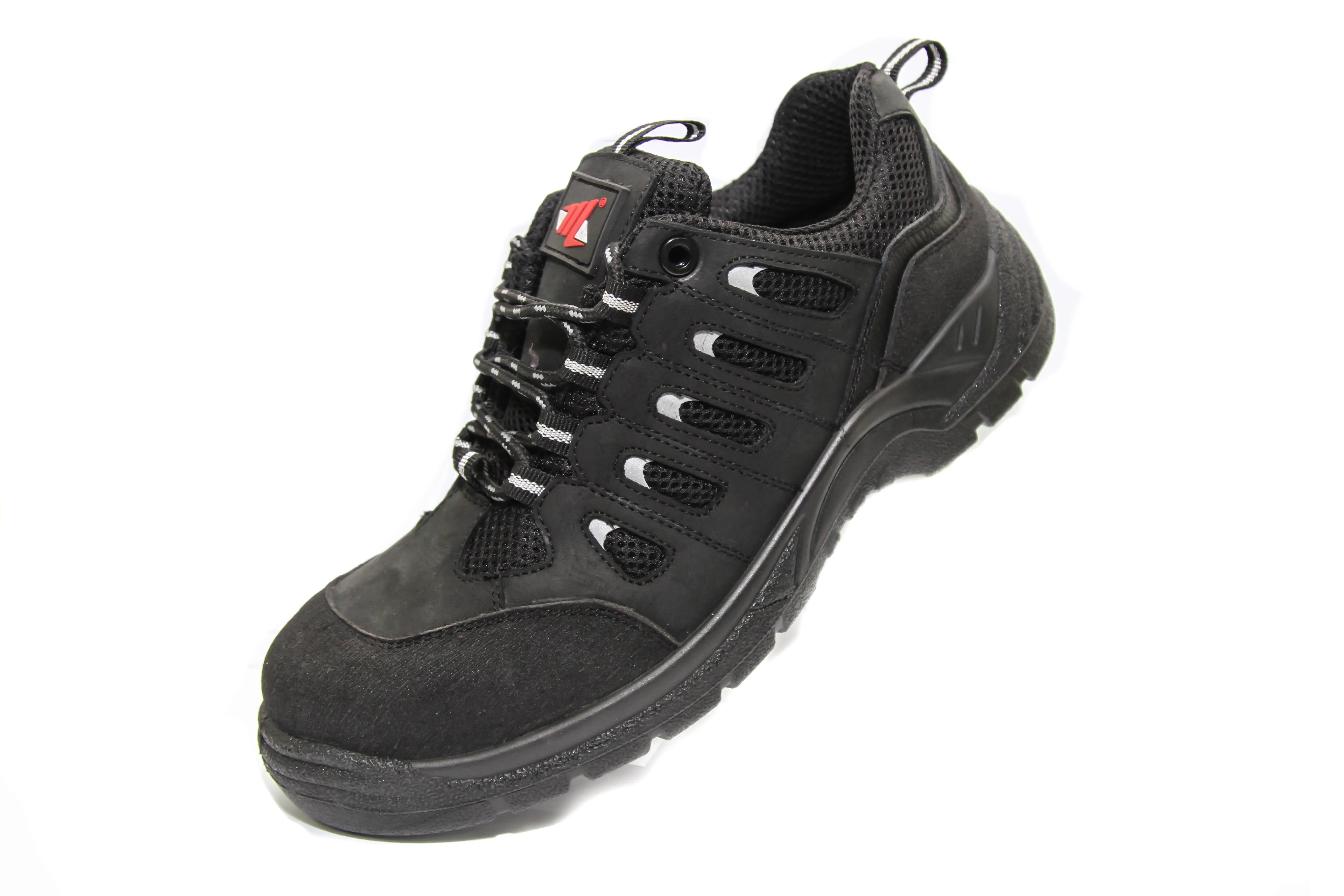 Safety Shoes Tactical 7730 En20345 Buff Nubuck S3 Leather Upper W/ Composite Toe Cap Size 40 (Grey)