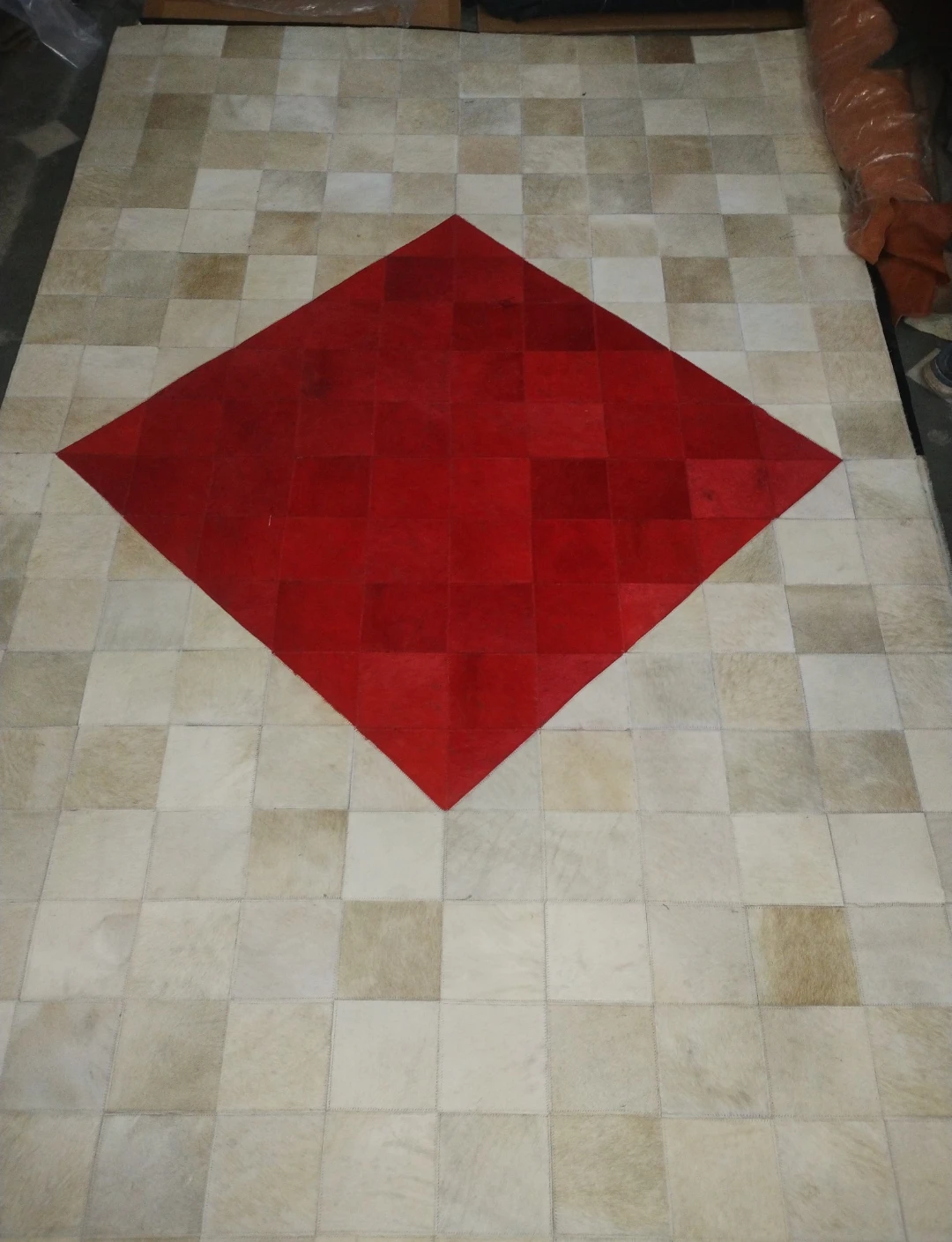 Cow Hair on Genuine Leather Carpets 