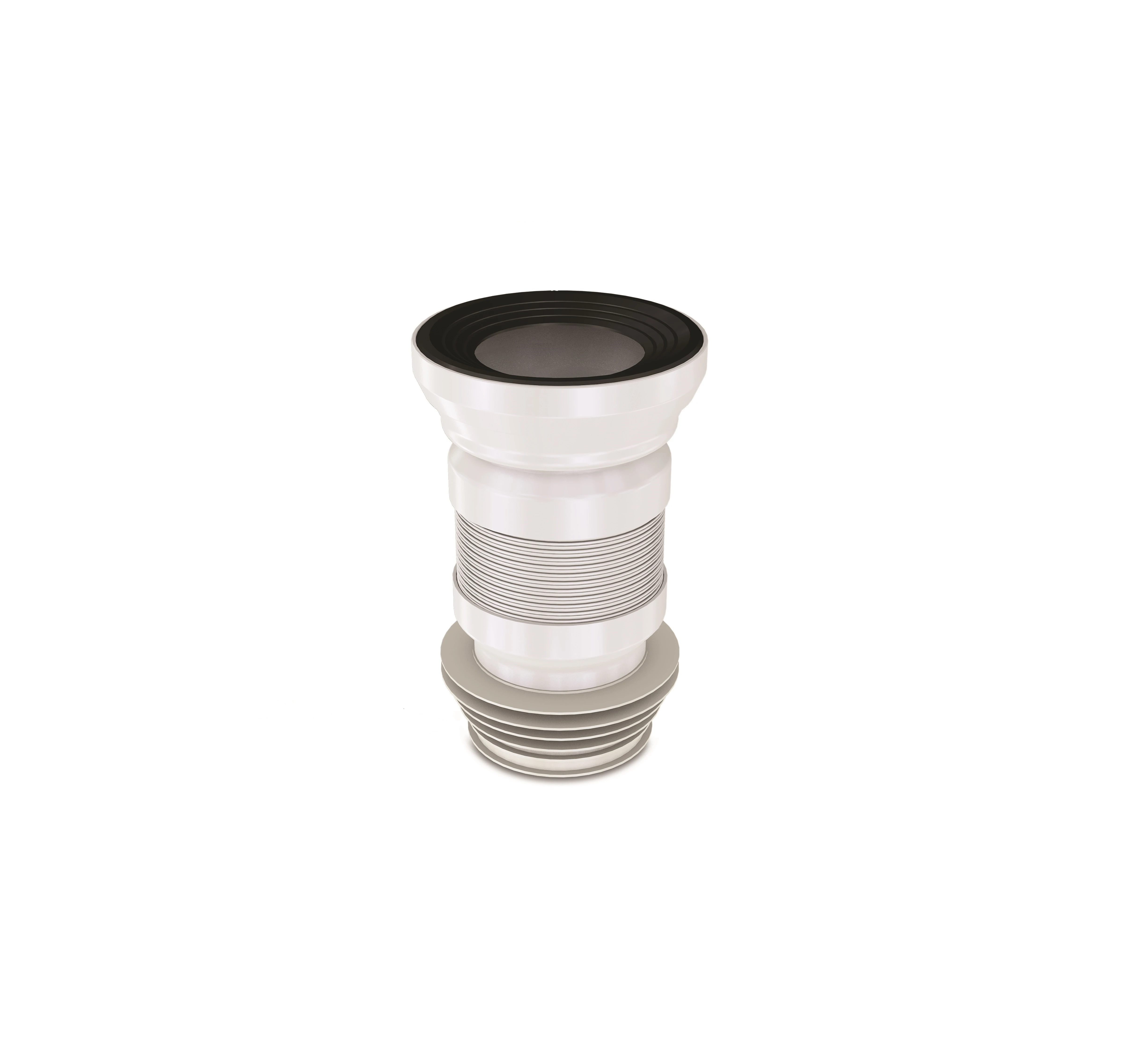 Pp Wc Pan Connector - Extendable W/ Blk Ring