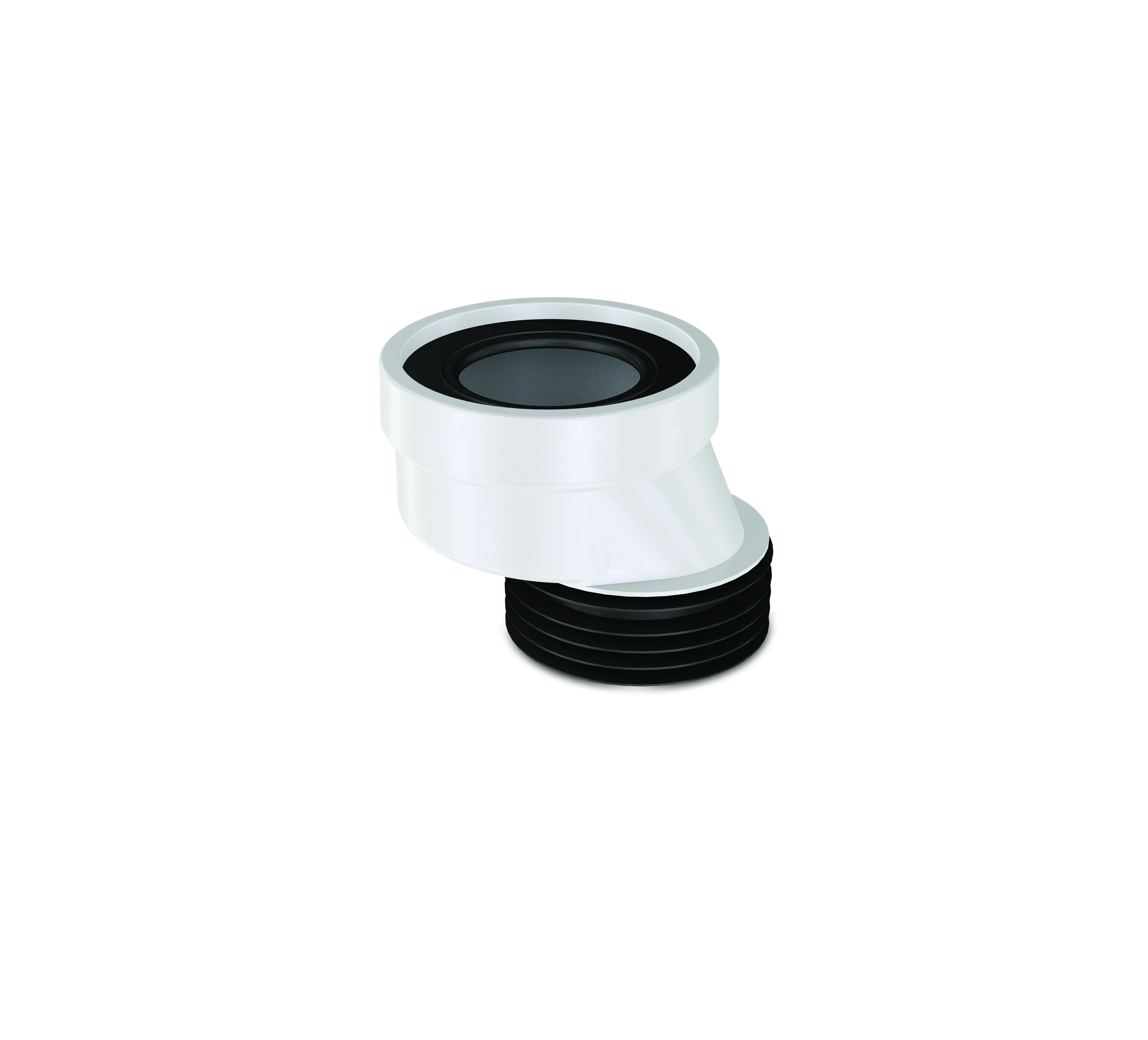 Pp Wc Eccentric Connector 40 Mm W/ Blk Ring