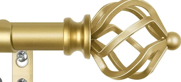  Gold Curtain Rods for Windows 