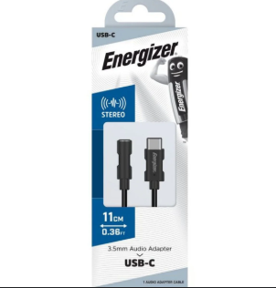 ENERGIZER Adapter Aux Female to USB-C