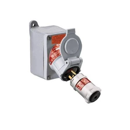 SINGLE GANG FEED THRU RECEPTACLE