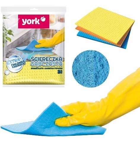 York Sponge Cloth 3pcs