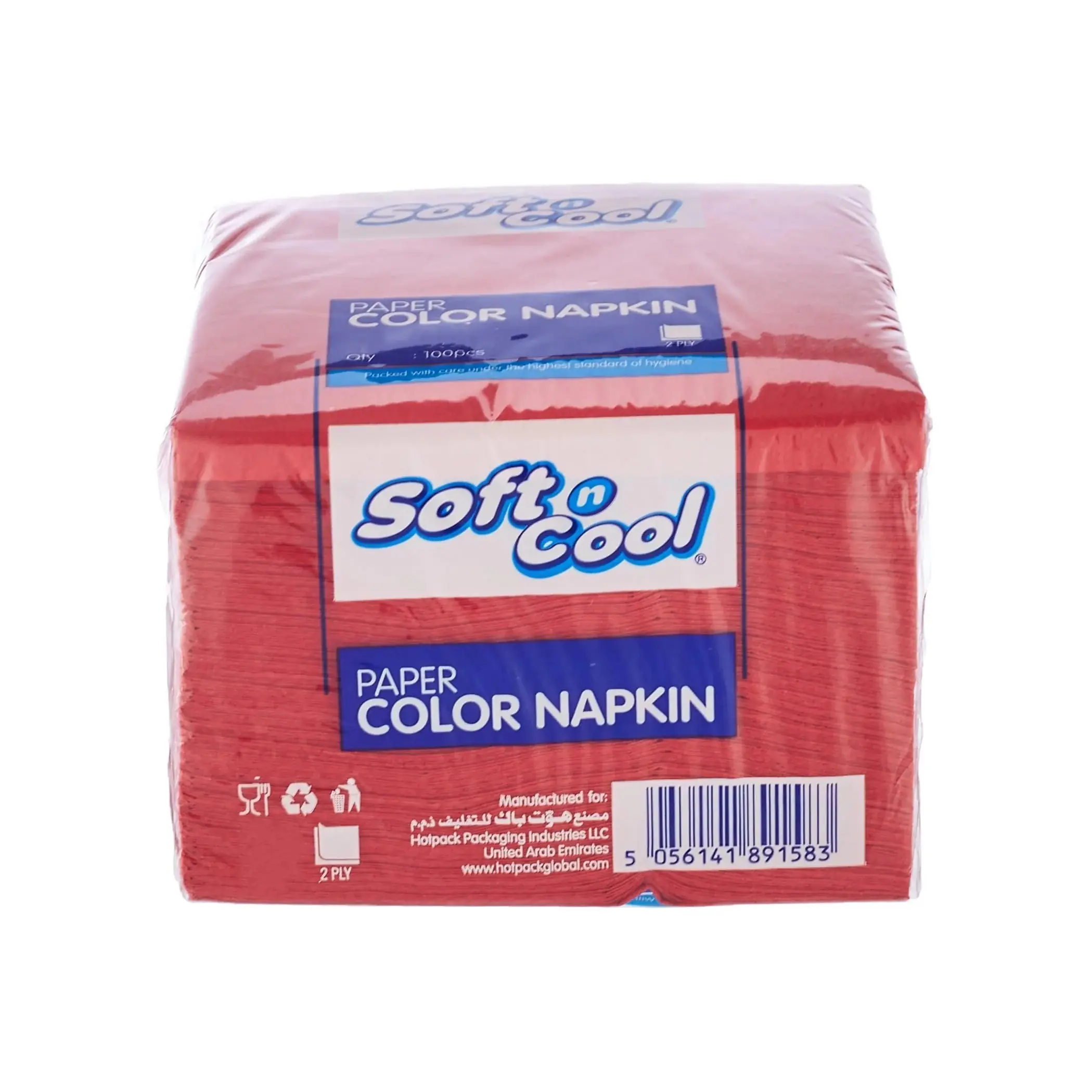 Hotpack Red Napkin 38X38CM