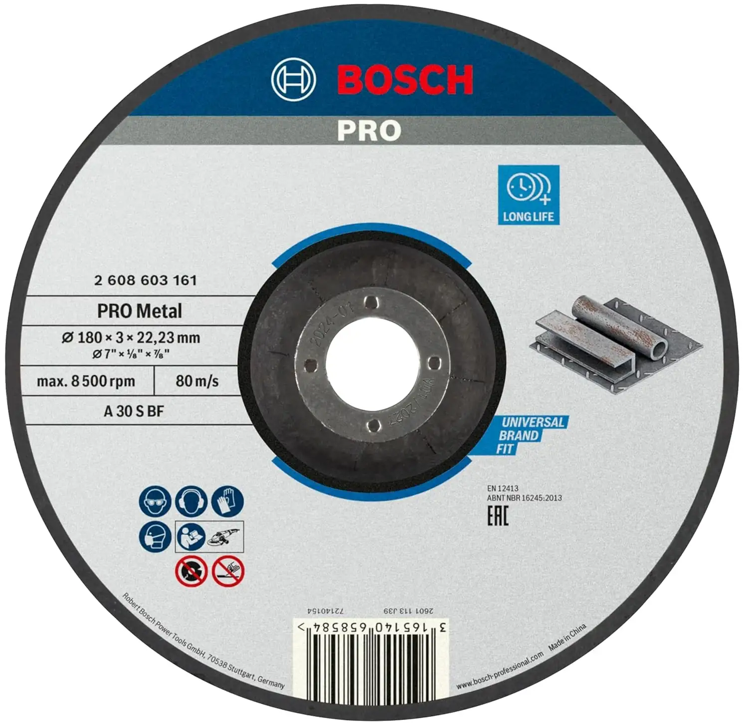 Depressed Metal Cutting Discs Standard 7" X 3.0Mm
