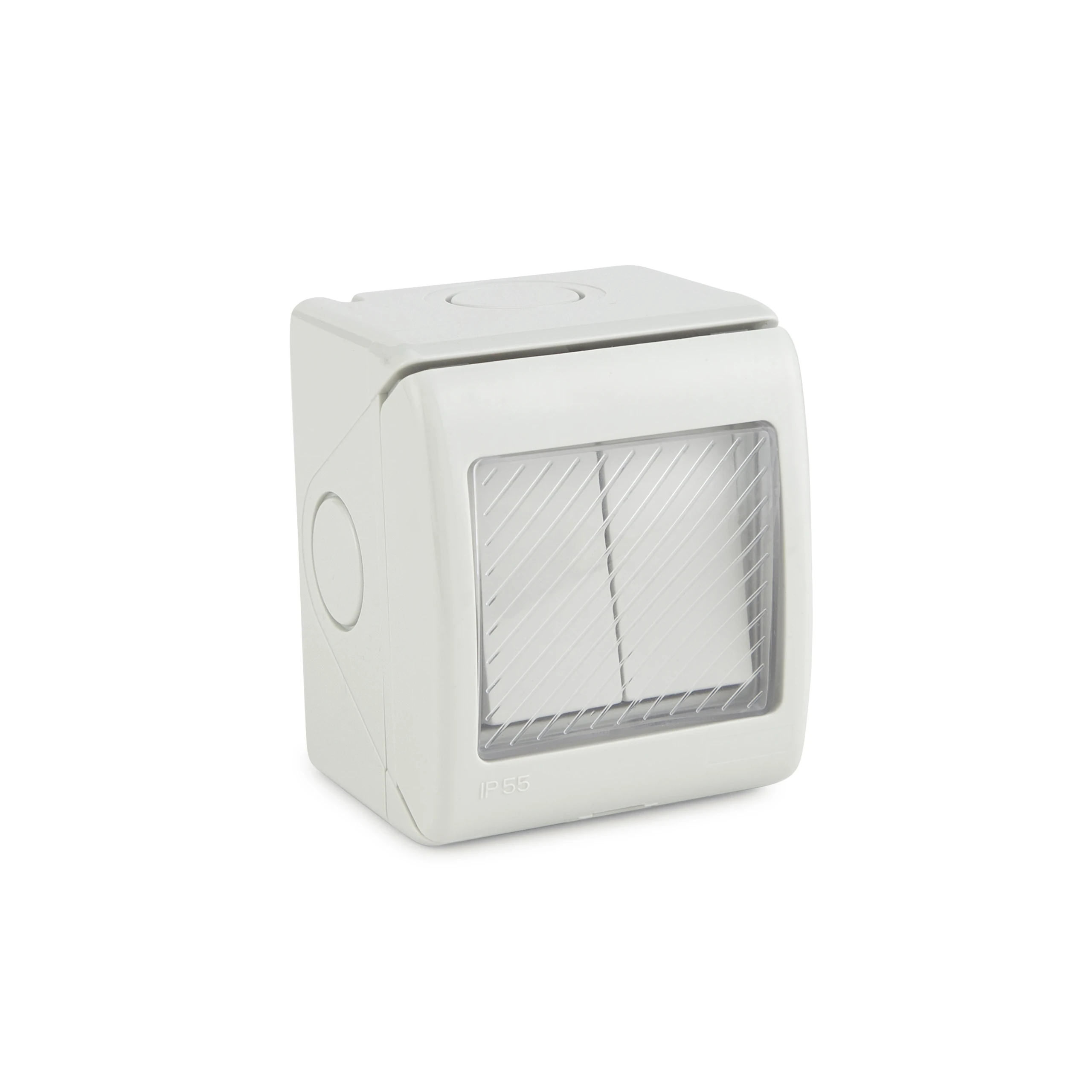 IP55 WEATHERPROOF SWITCH, 2 GANG 2 WAY, 13A/250V