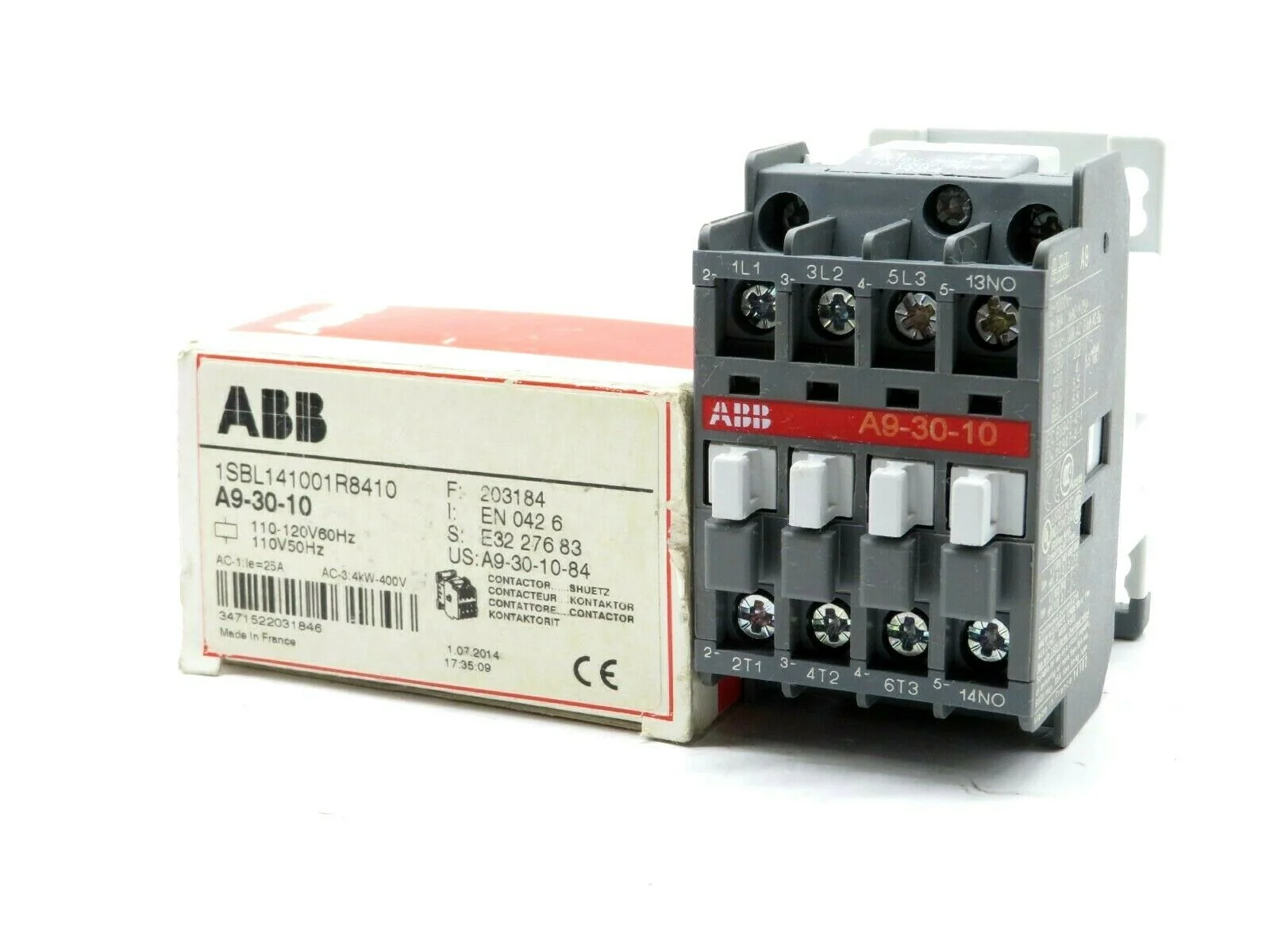 ABB Contactor A9 3P 110/50 110-120/60