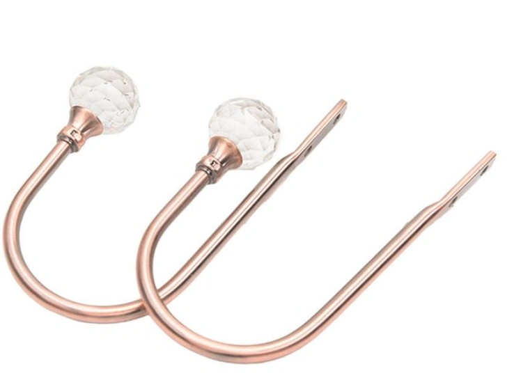 2Pcs Wall Curtain Tie Back Hooks Red Bronze