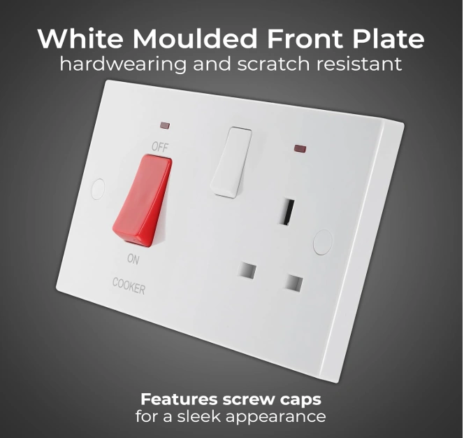 Electrical Cooker Switch with Socket and LED