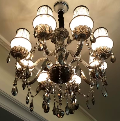 Modern Crystal Chandelier Living Room