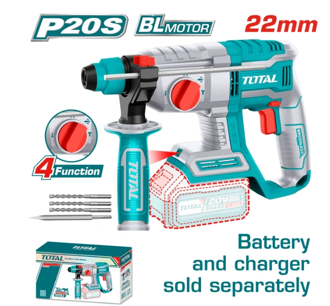 TOTAL Lithium-Ion rotary hammer P20s