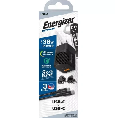 ENERGIZER Wall Charger 38W PD  QC3.0 Multi+USB-C