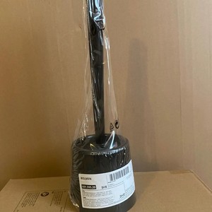 Ikea BOLMEN Black Toilet Brush with Holder
