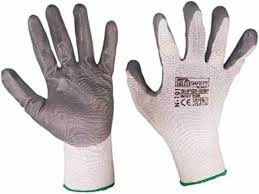 Hand Gloves Be Safe Nitrile Coated Large