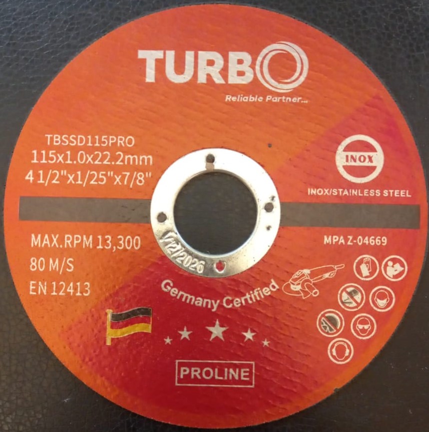 Turbo Metal Cutting Disc  4.5"X1Mm