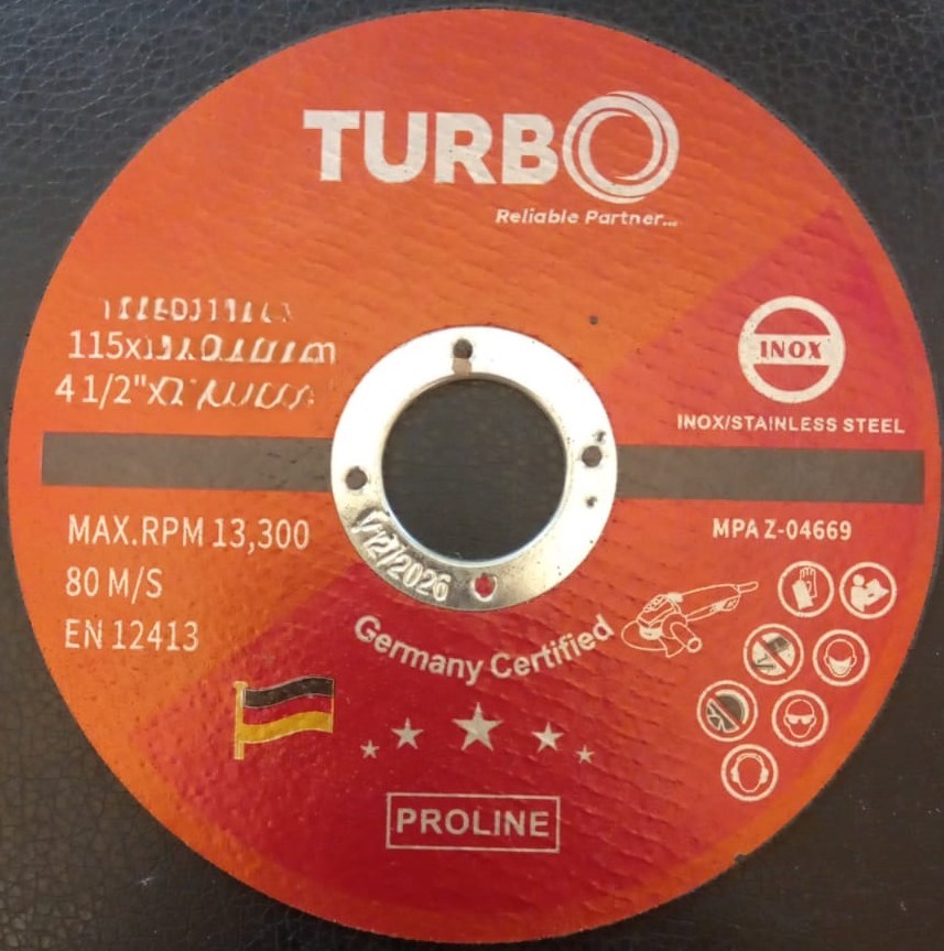 Turbo Metal Cutting Disc 4.5"X 3Mm