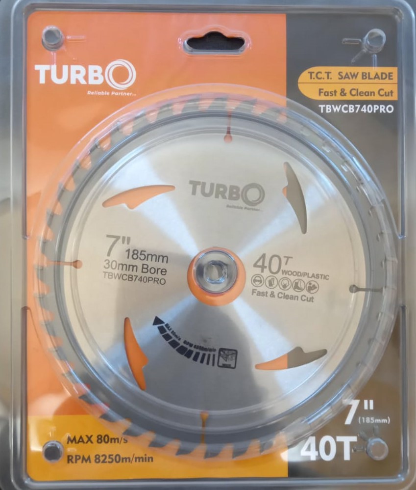 Turbo Wood Blade  7" 40T